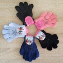 Детски плетени зимни ръкавици с камъчета за момиче 3 размера