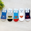 2182 Детски чорапи за момчета с емблеми Спайдърмен Супермен Батман