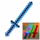 2293 Голям светещ меч Майнкрафт играчка Minecraft със звук, 62 см