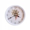 2039 Модерен кръгъл часовник с принт букет от цветя, 22.5см диаметър