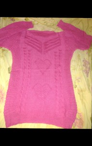 Плетен дамски пуловер нов